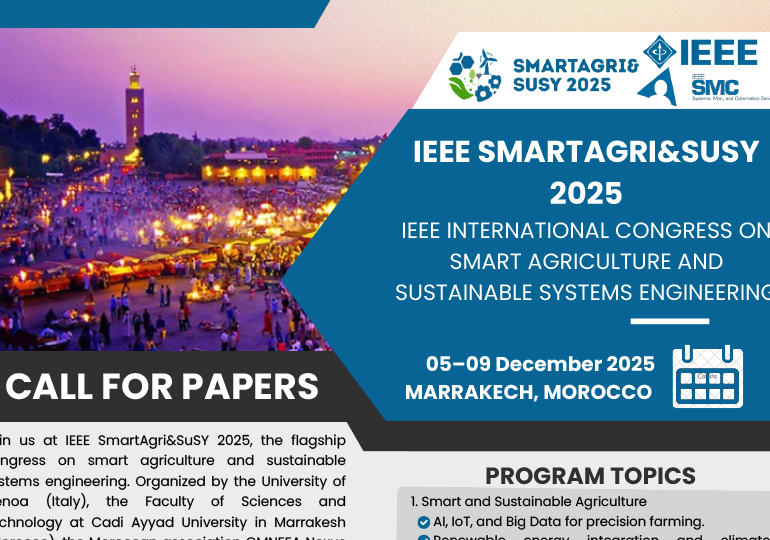 IEEE SmartAgri&Susy 2025: Where Technology Meets Sustainable Agriculture