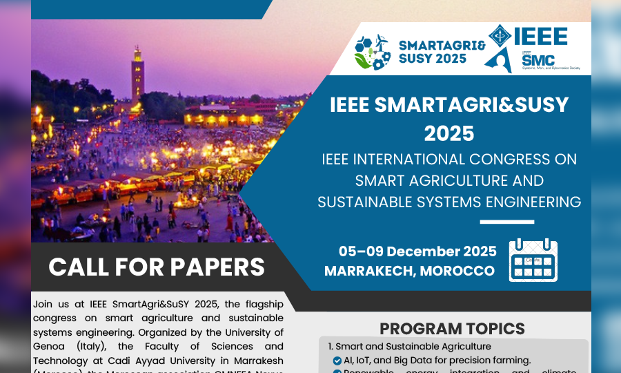 IEEE SmartAgri&Susy 2025: Where Technology Meets Sustainable Agriculture